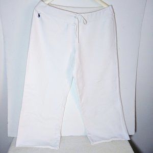 Pants (NEW/Never Worn) - RALPH LAUREN SPORT - White Drawstring Waist!